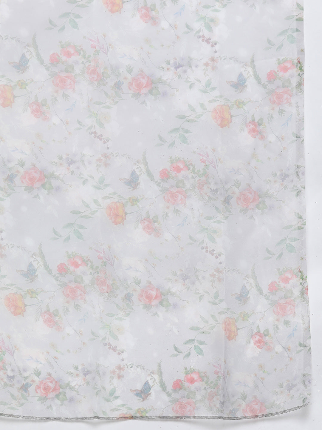 Jompers Embroidered Mirror Work Kurta With Trousers & Dupatta ( JOKS D34W 1503 Peach )