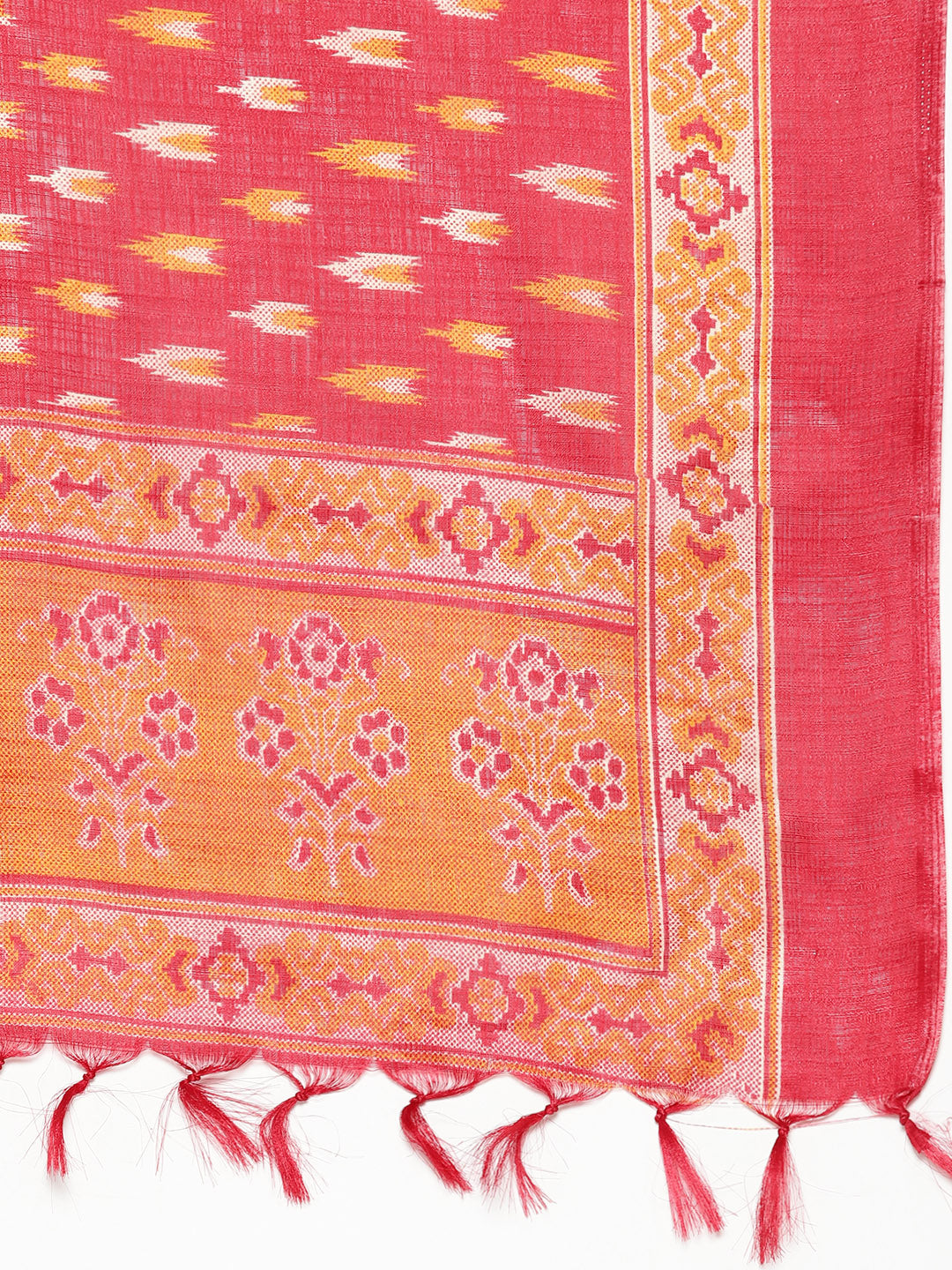 Embroidered Cotton Silk Flared kurta,pant with dupatta set ( JOKS D8R 1517 Golden )