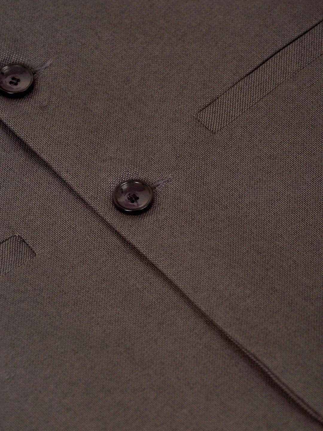 Men Charcoal Grey Solid Woven Sleeveless Nehru Jackets ( JOWC 4046 Charcoal )