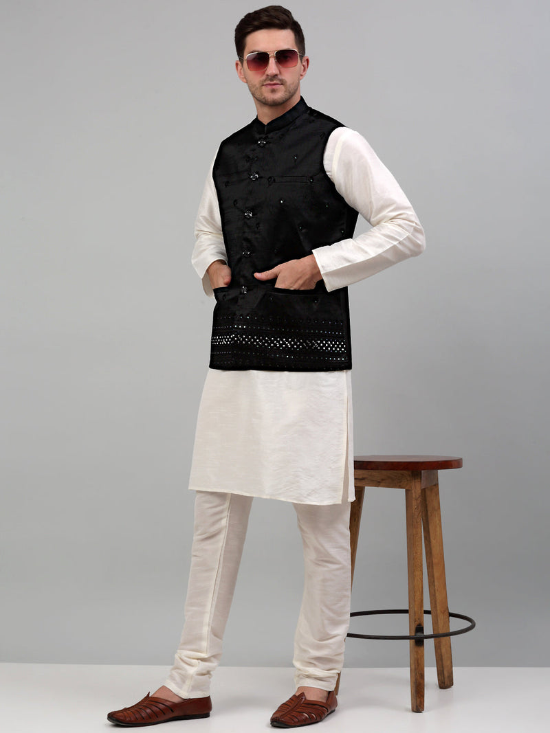 Men's Embroidered Nehru Jacket