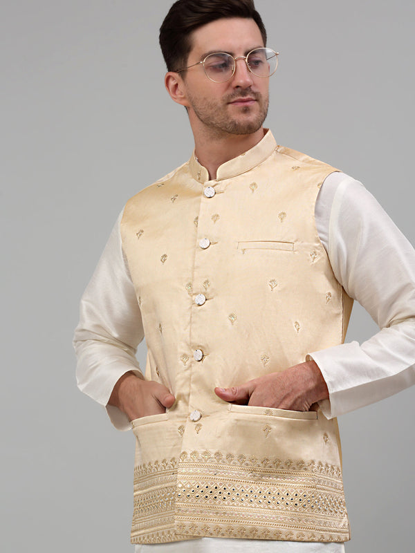 Men's Embroidered Nehru Jacket