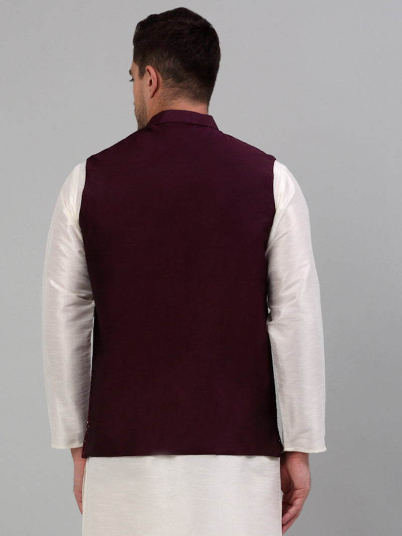 Men's Embroidered Nehru Jacket