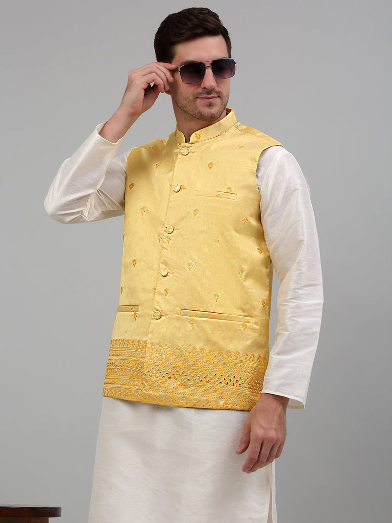 Men's Embroidered Nehru Jacket