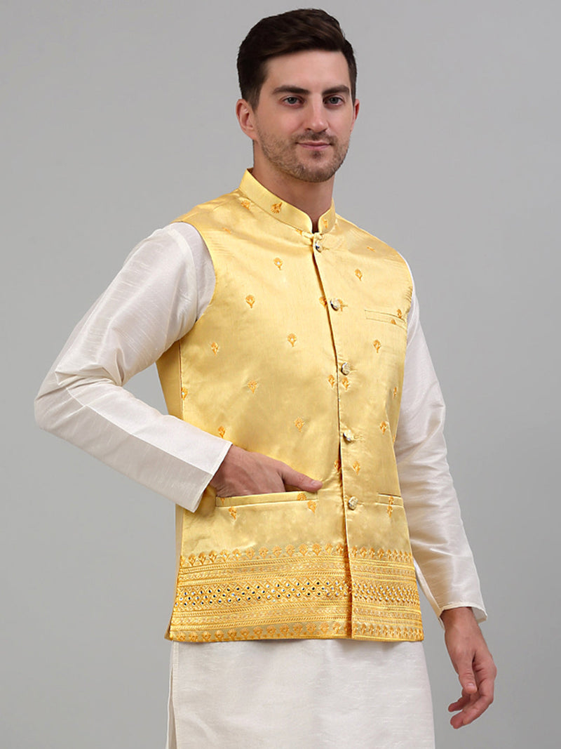 Men's Embroidered Nehru Jacket