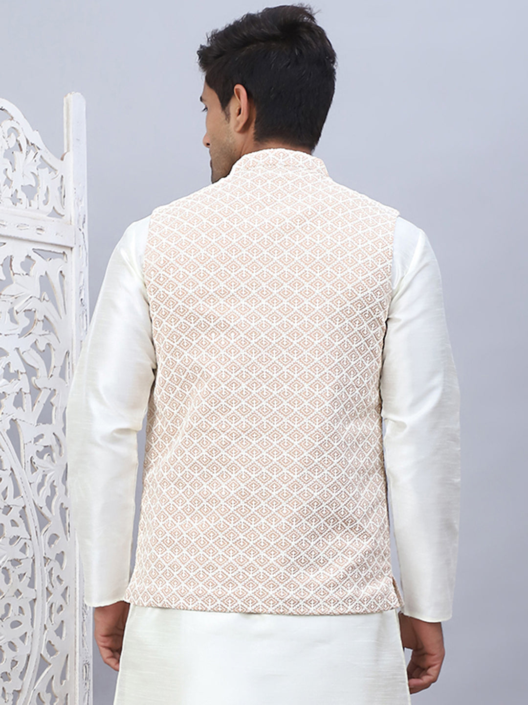 Embroidered Viscose Rayon Nehru Jacket