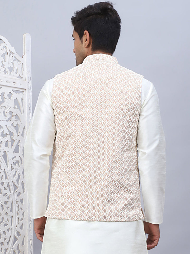 Embroidered Viscose Rayon Nehru Jacket