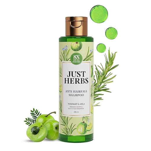 A shampoo that nourishes the roots with Just Herbs 8 in 1 Root Nourishing