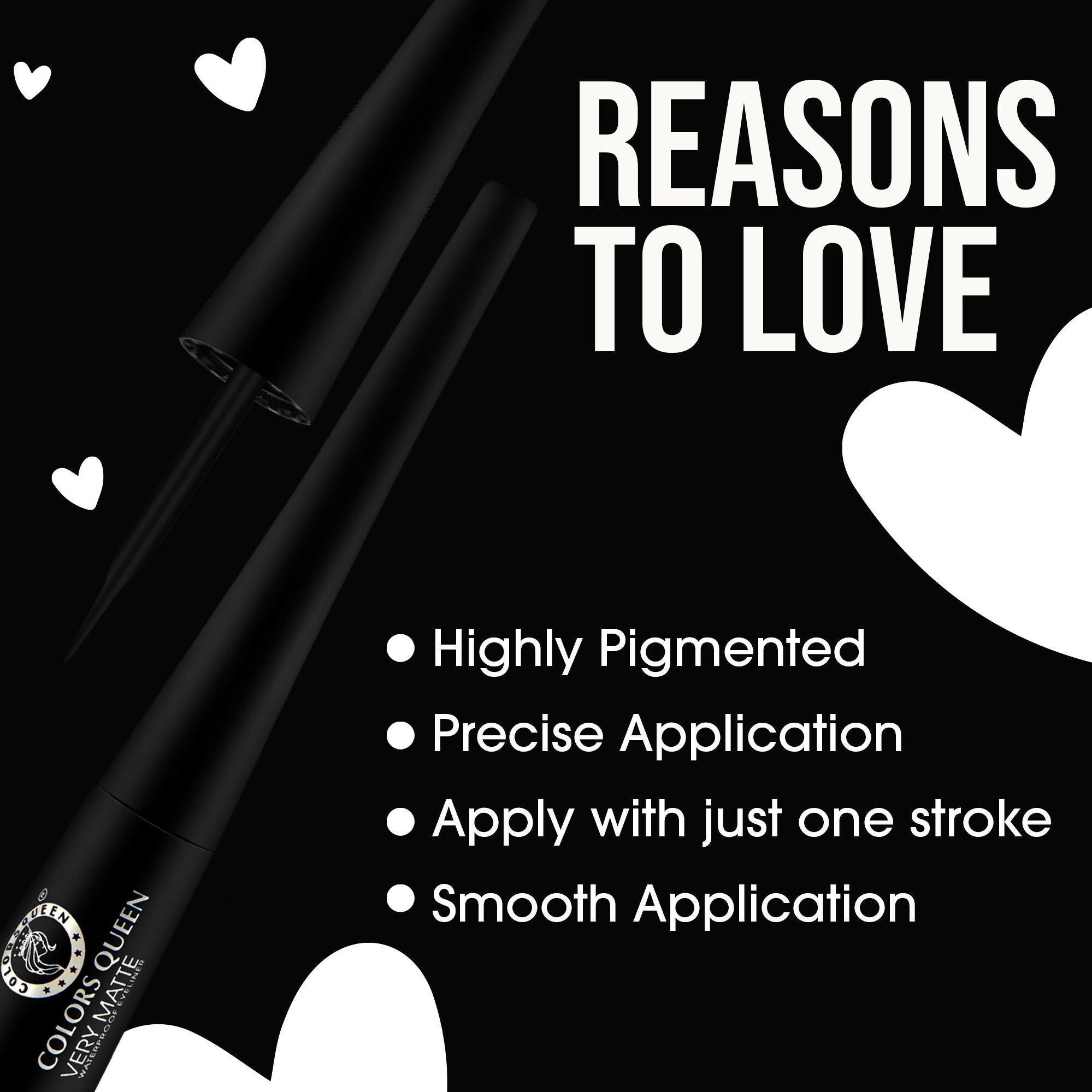 Colors Queen Very Matte Waterproof Eyeliner