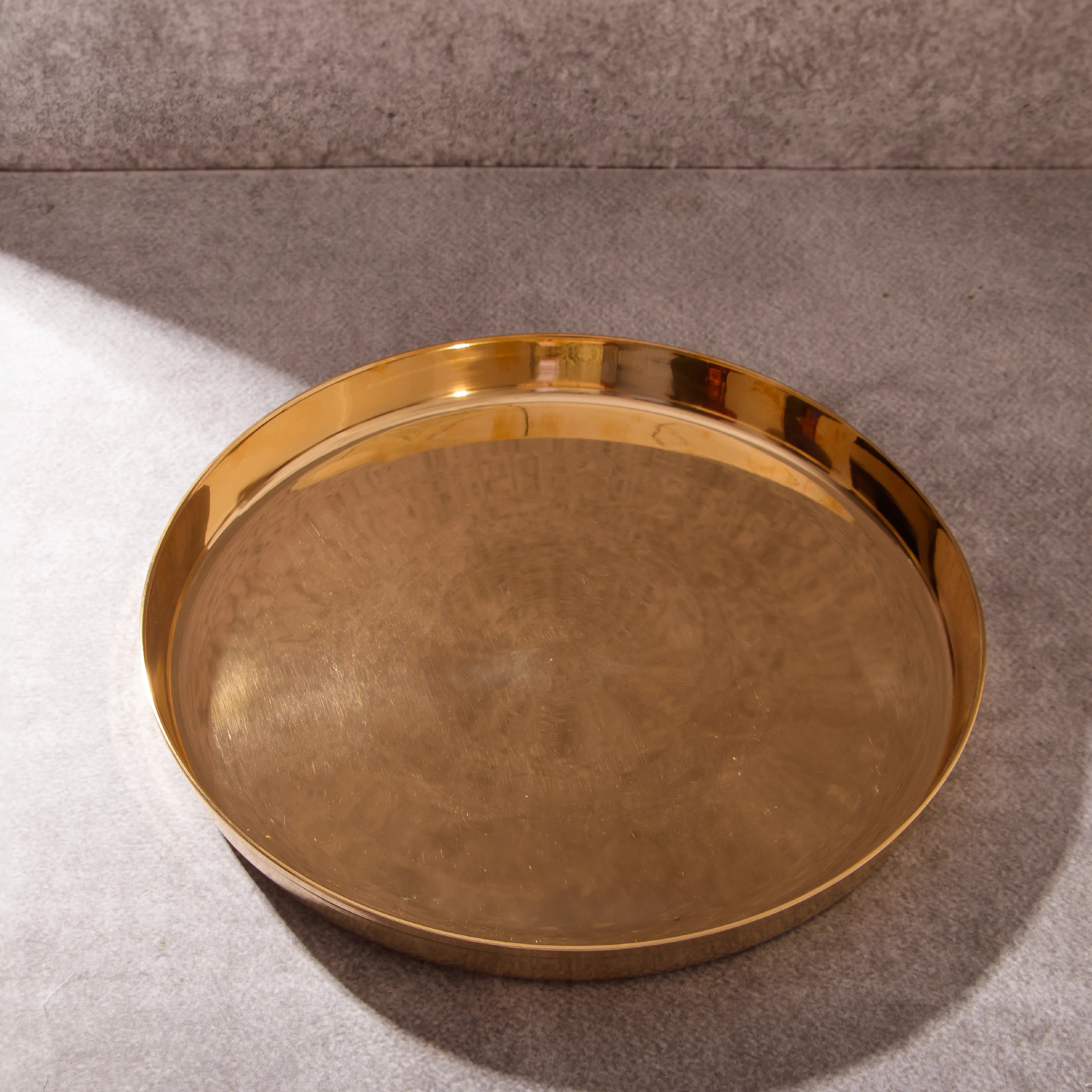 Health Smith Kansa Bronze Thali - Handcrafted & Traditional Wellness Thali