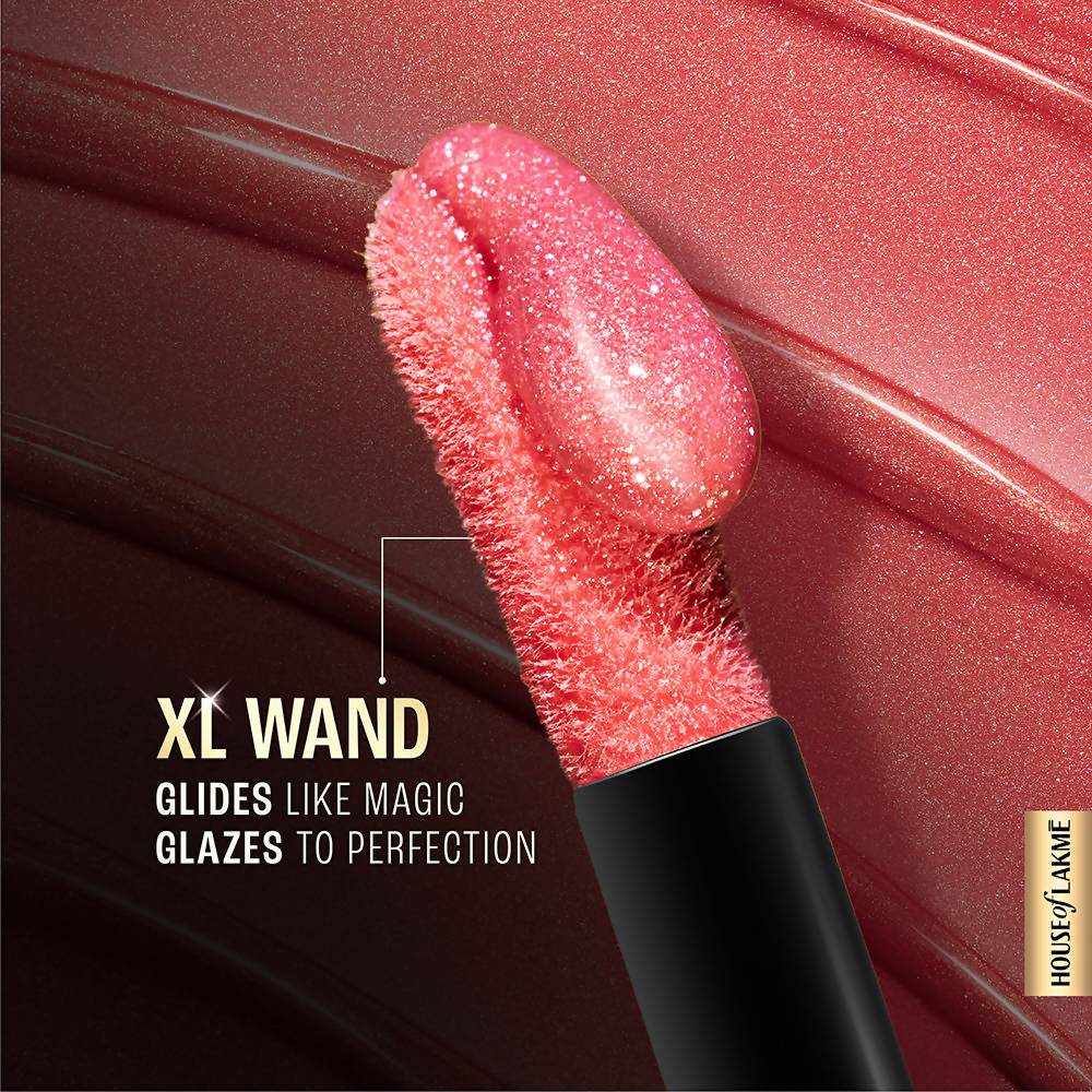 Lakme Glitterati Lip Glaze - Hot Pink Cosmo
