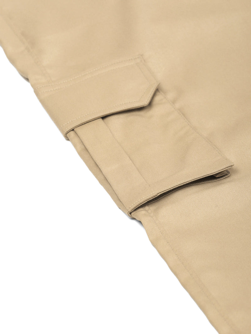 Indian Needle Men's Casual Cotton Solid Cargo Pants