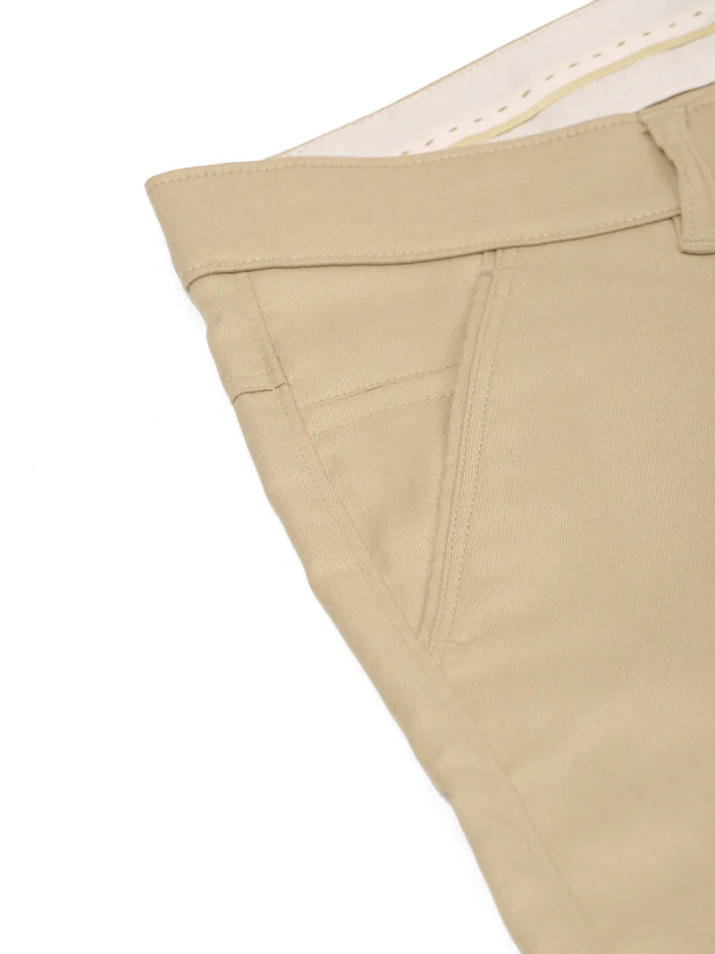 Jainish Men's Casual Cotton Solid Cargo Pants ( KGP 154 Cream )