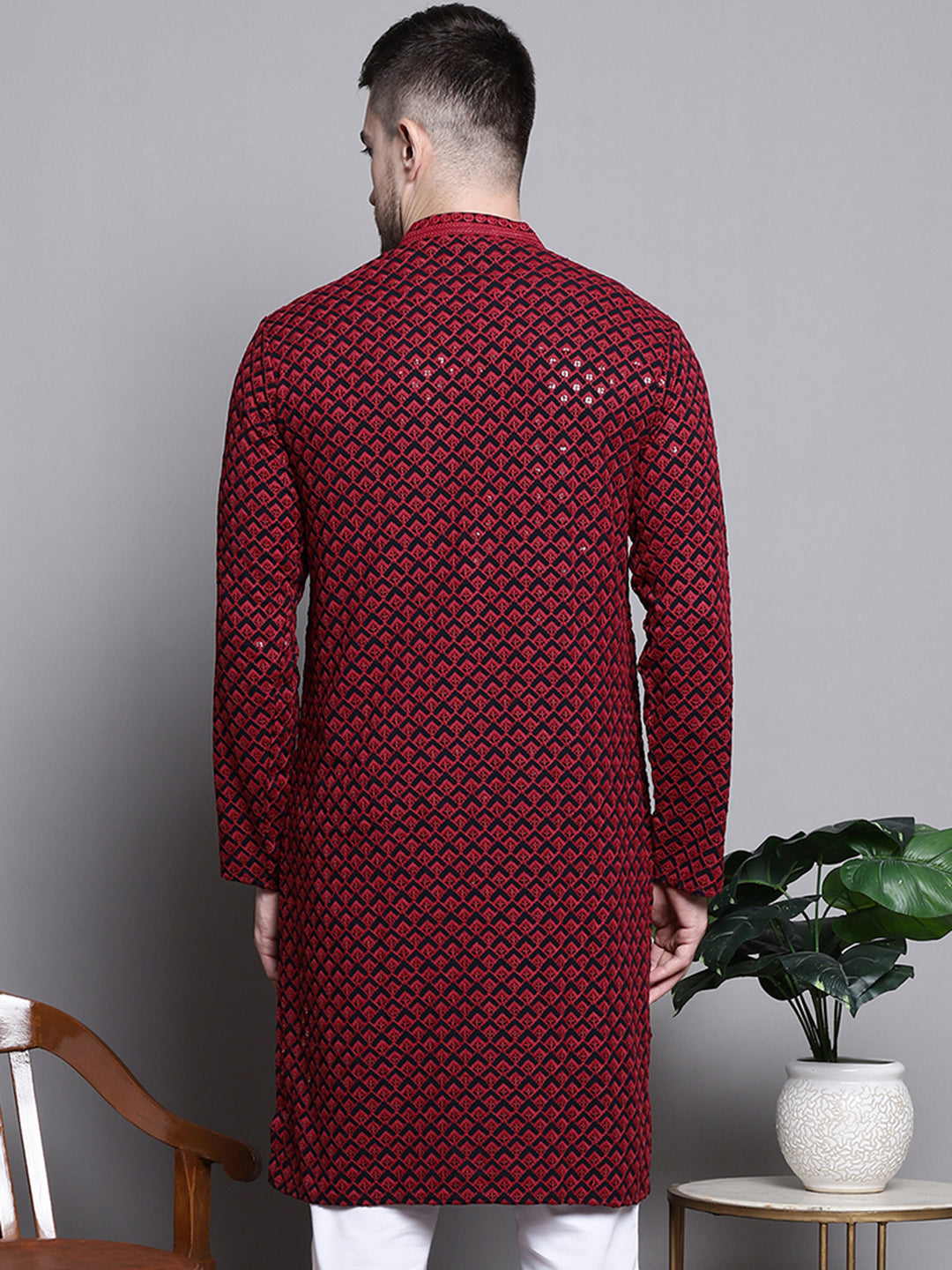 Sequin Embroidered Pure Cotton Kurtas