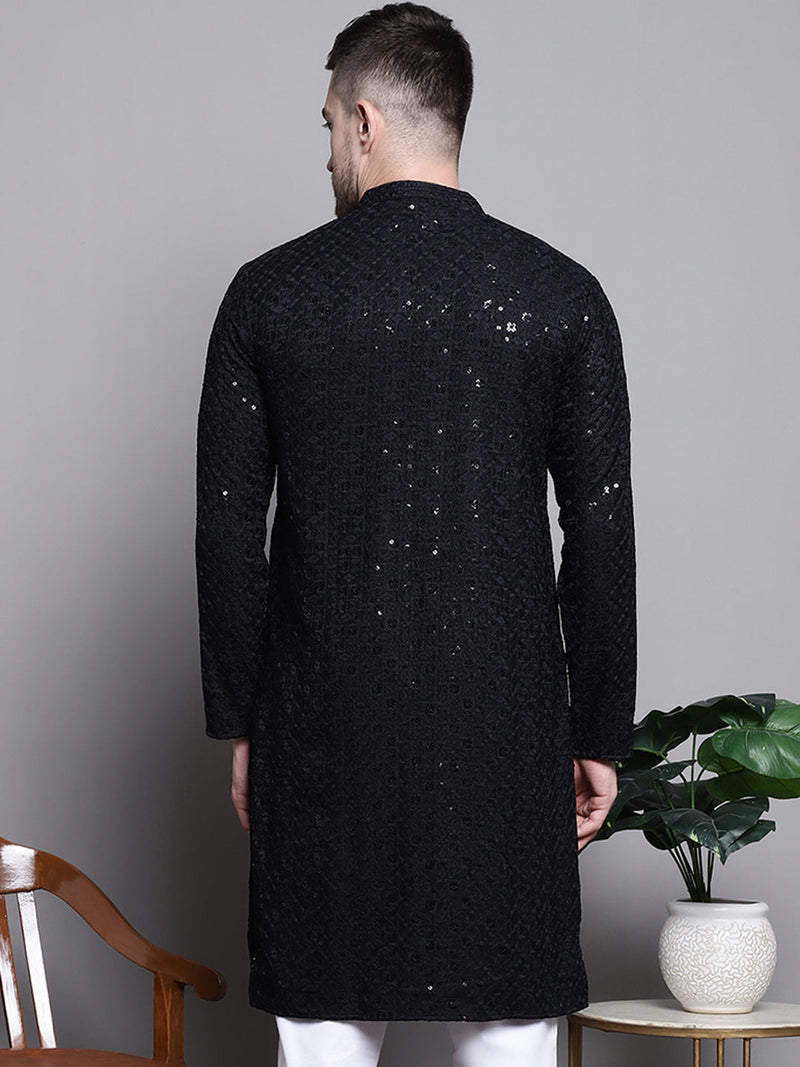 Sequin Embroidered Pure Cotton Kurtas