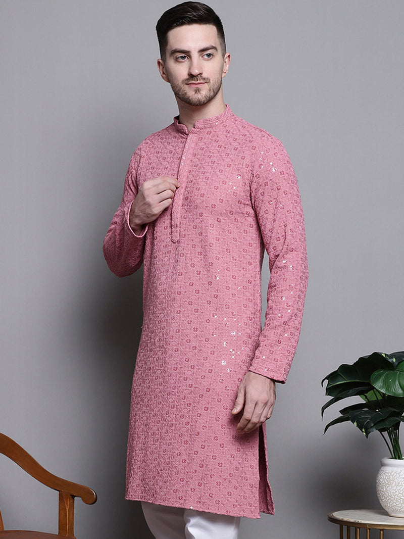 Sequin Embroidered Pure Cotton Kurtas