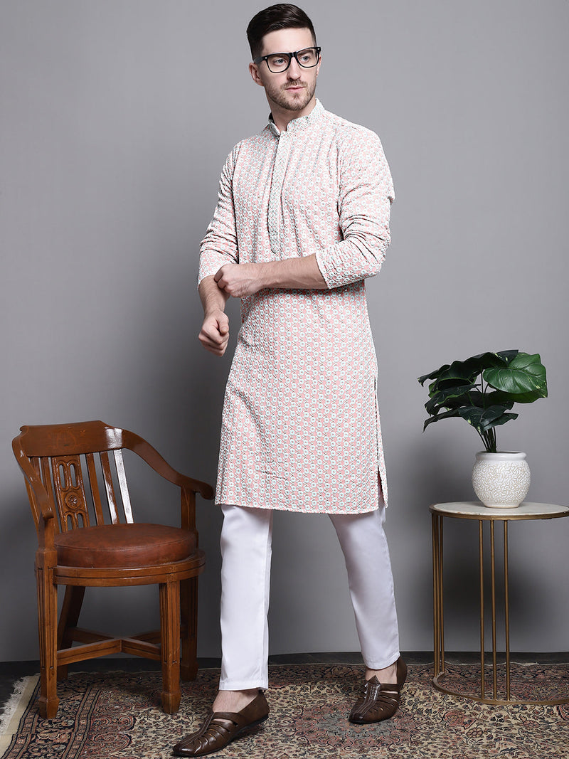 Sequin Embroidered Pure Cotton Kurtas