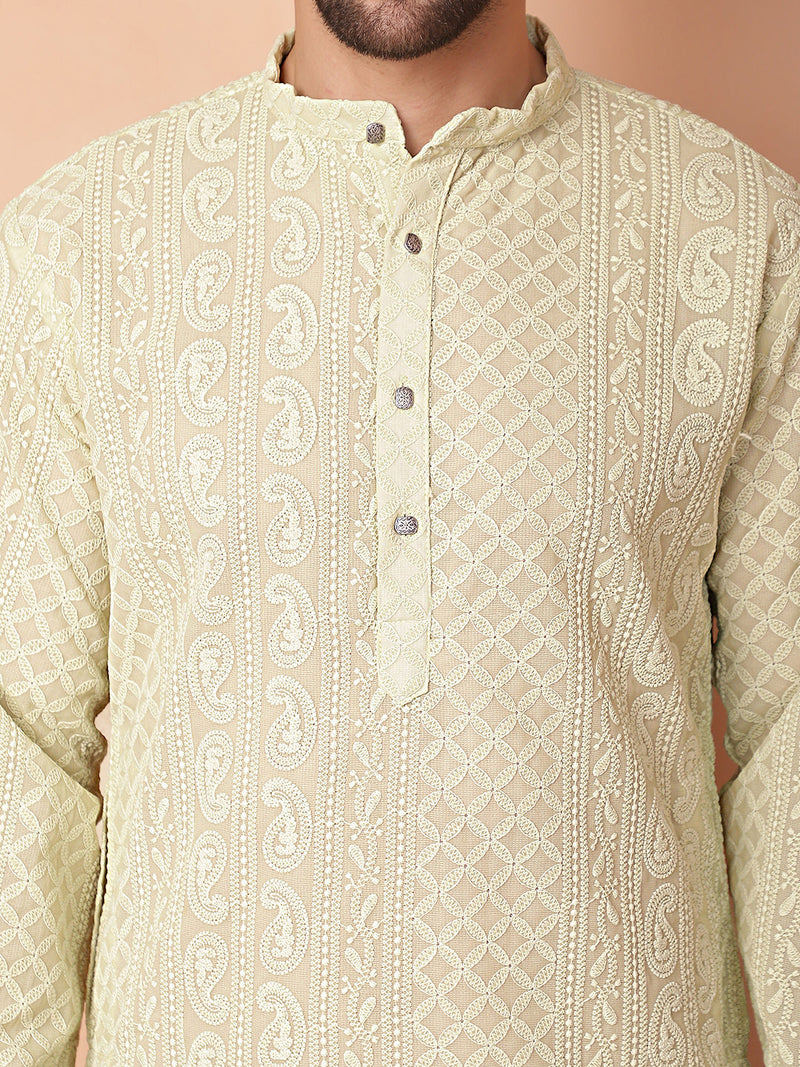 Men's Chikankari Embroidered Kurtas