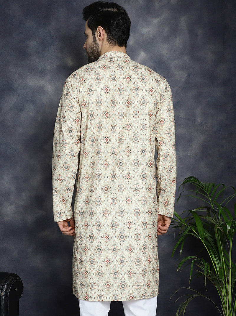 Golden Foil Printed Kurtas ( KO 5036Golden )