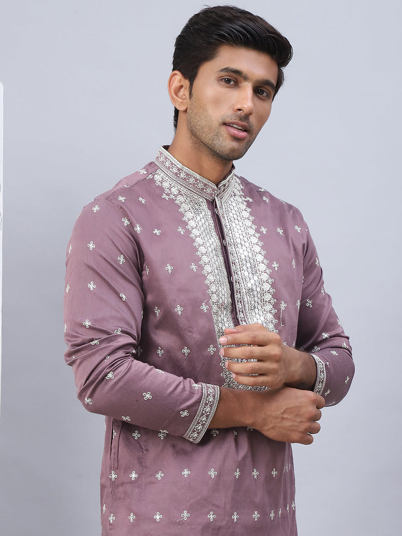 Men's Sequins Embroidered Kurtas