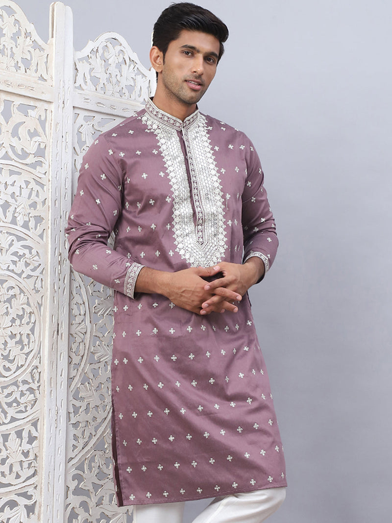 Men's Sequins Embroidered Kurtas