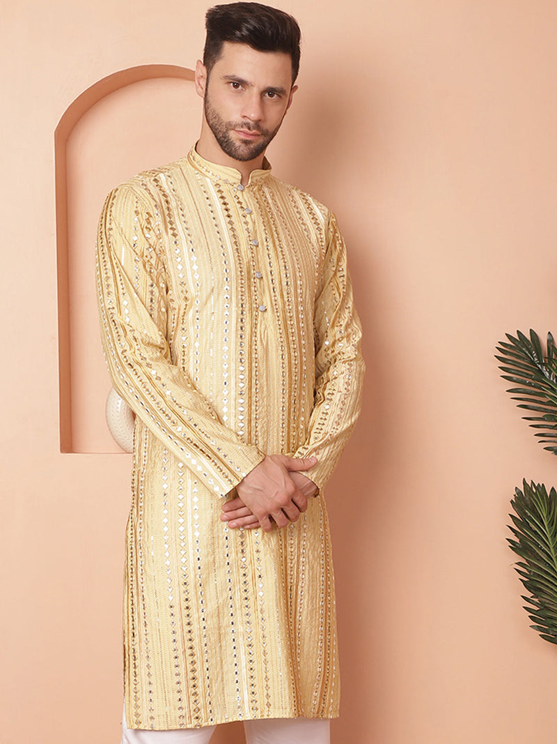 Men's Mirror Work Kurtas