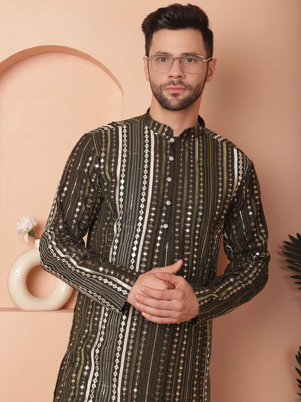 Men's Mirror Work Kurtas