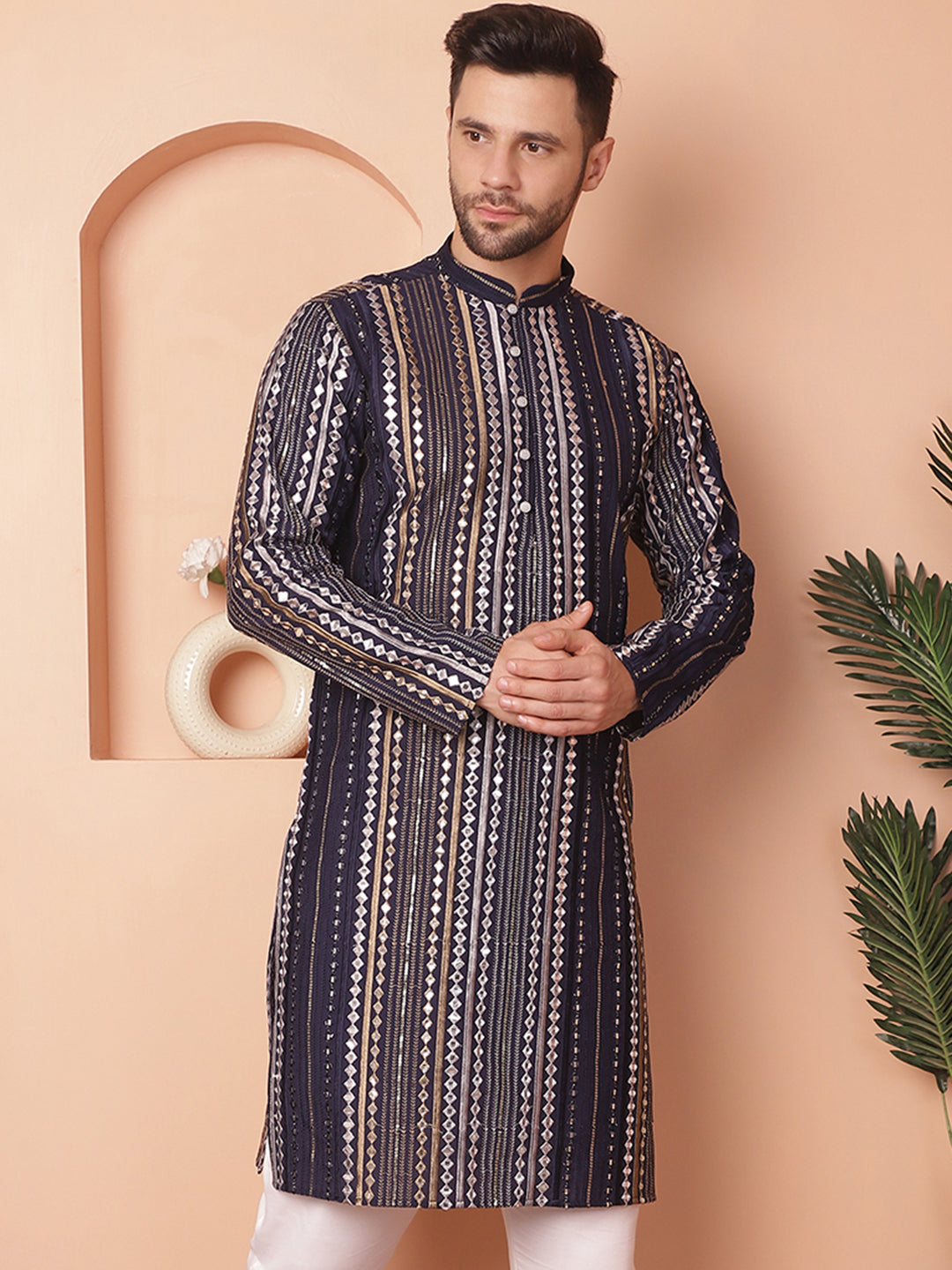 Men's Mirror Work Kurtas