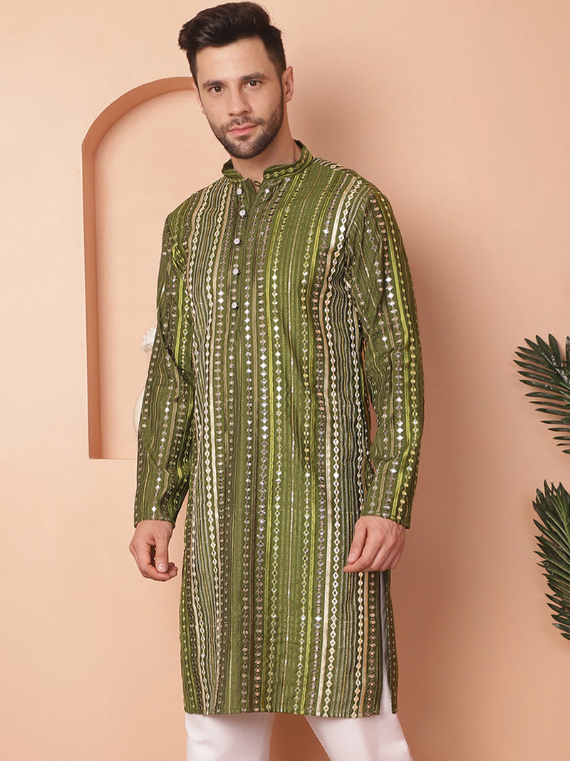 Men's Mirror Work Kurtas