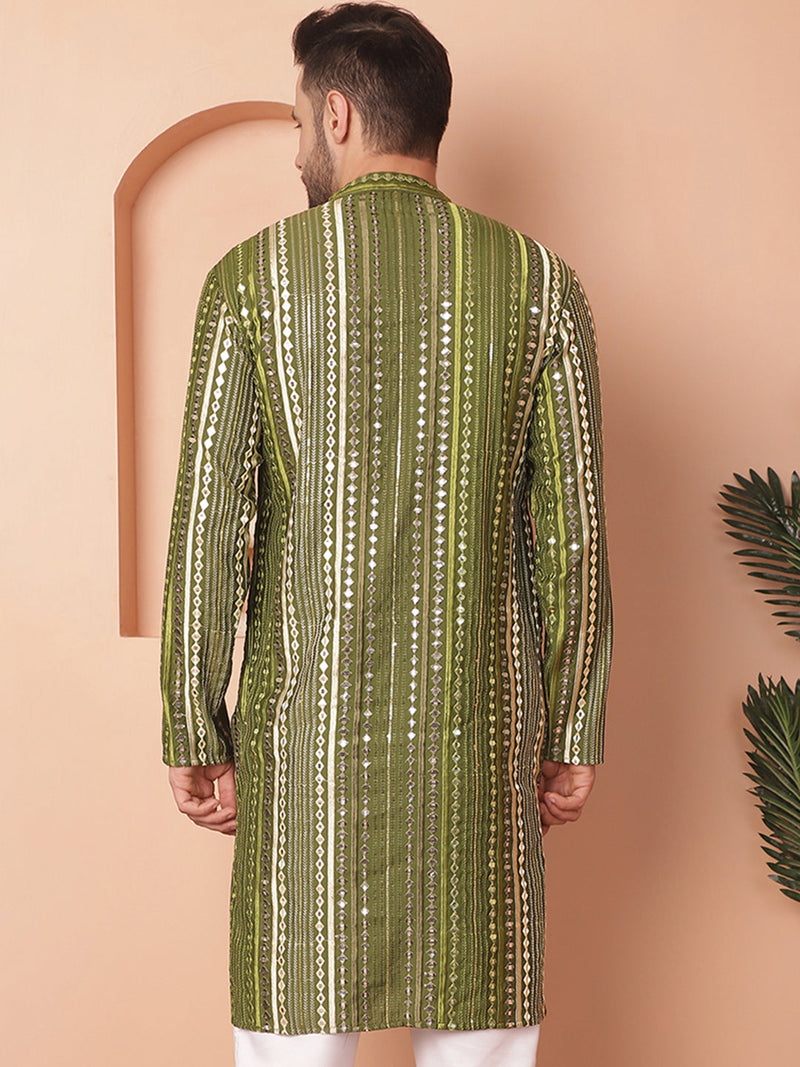 Men's Mirror Work Kurtas