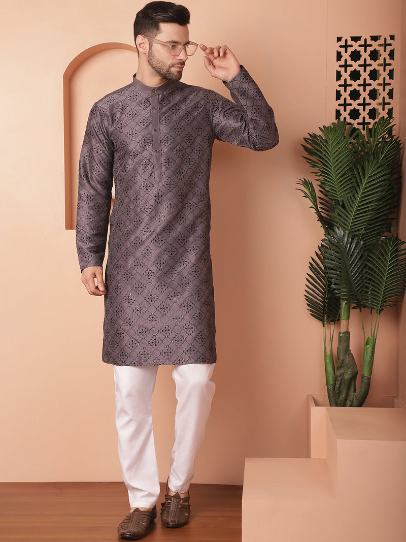 Men's Chikankari and Sequence Kurtas