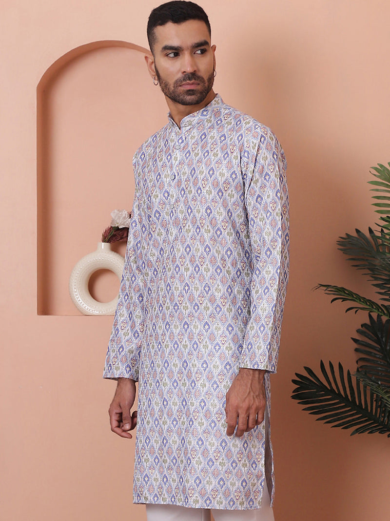 Men's Printed and Embroidered Kurtas