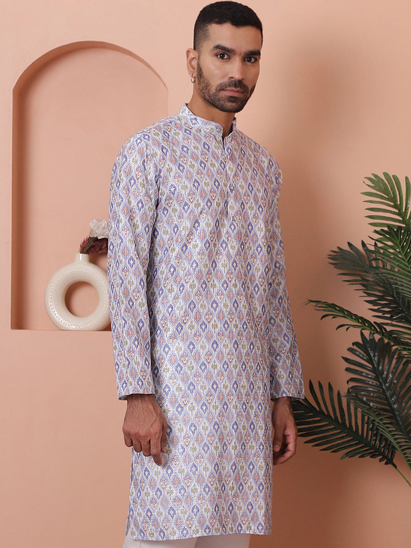 Men's Printed and Embroidered Kurtas