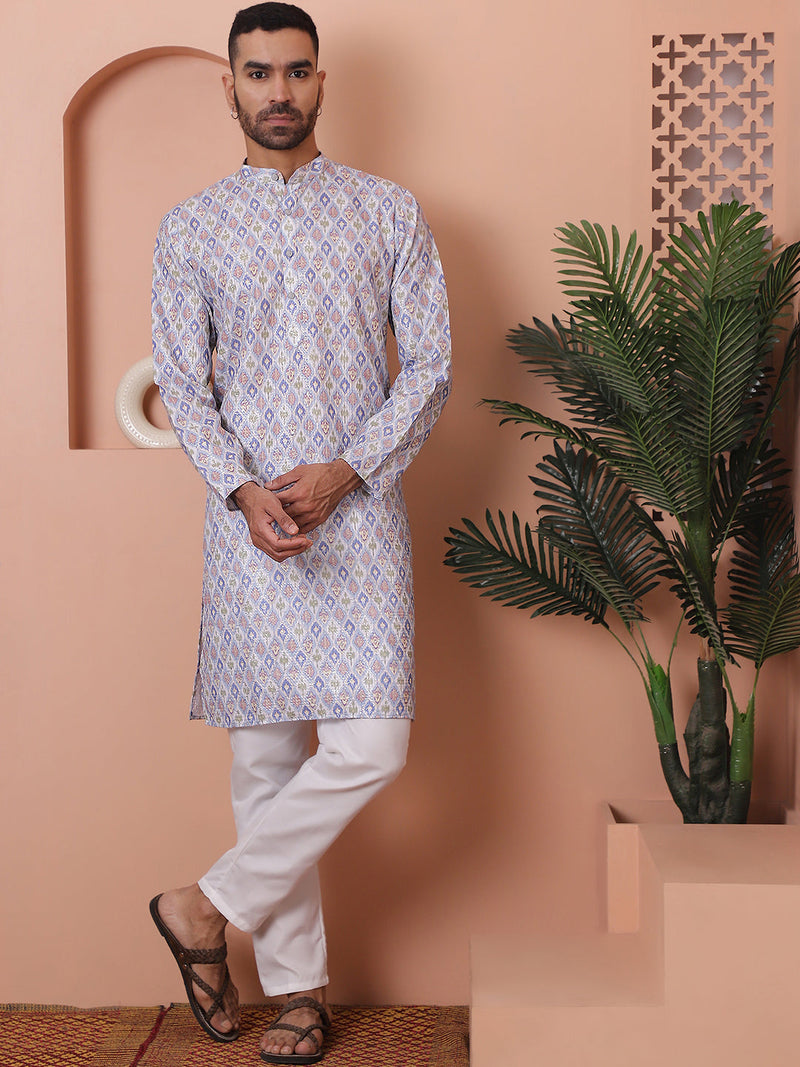 Men's Printed and Embroidered Kurtas