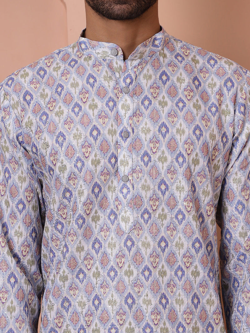 Men's Printed and Embroidered Kurtas