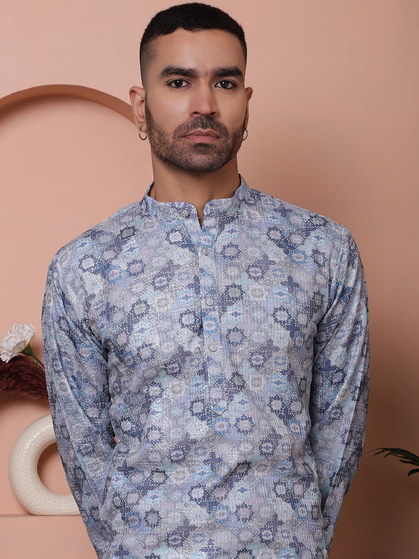 Men's Printed and Embroidered Kurtas