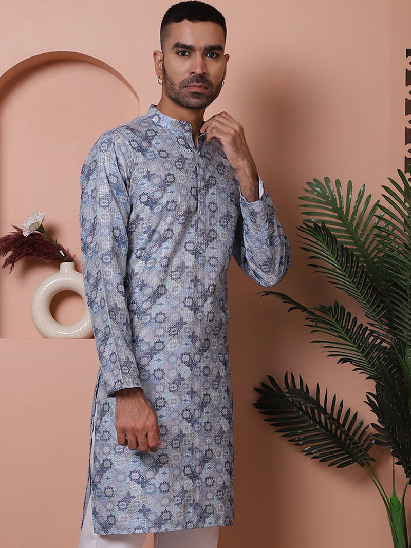 Men's Printed and Embroidered Kurtas