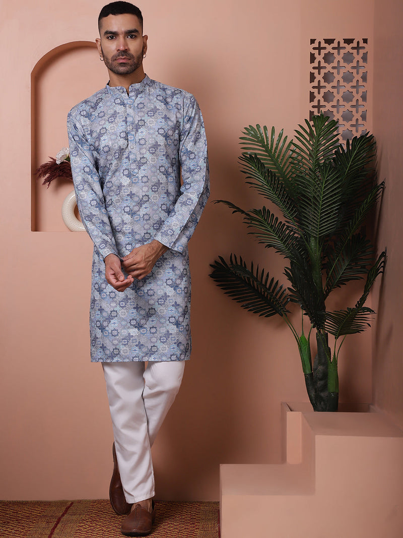 Men's Printed and Embroidered Kurtas