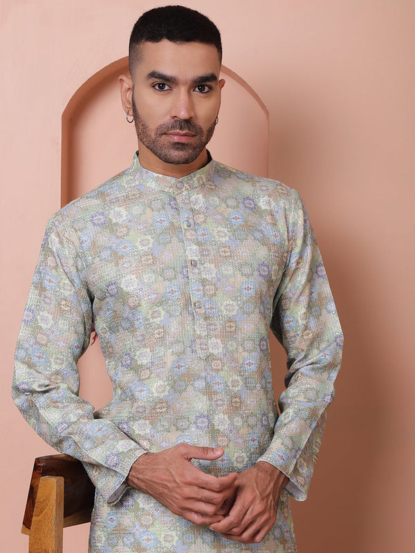 Men's Printed and Embroidered Kurtas