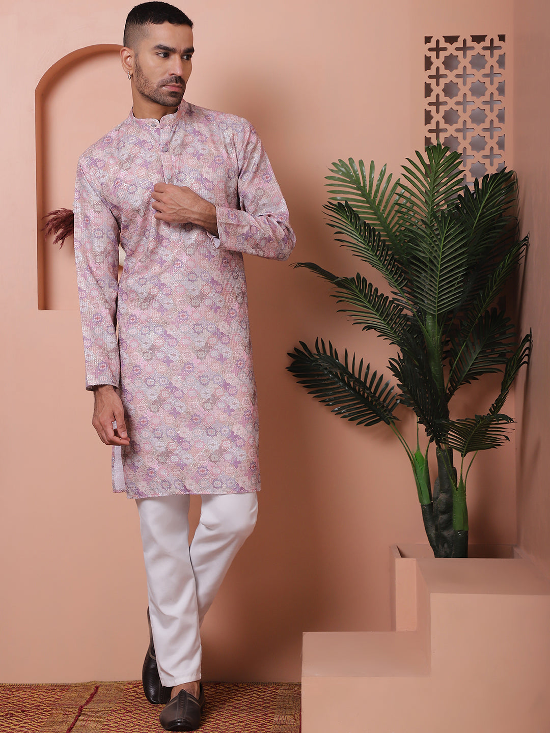 Men's Printed and Embroidered Kurtas