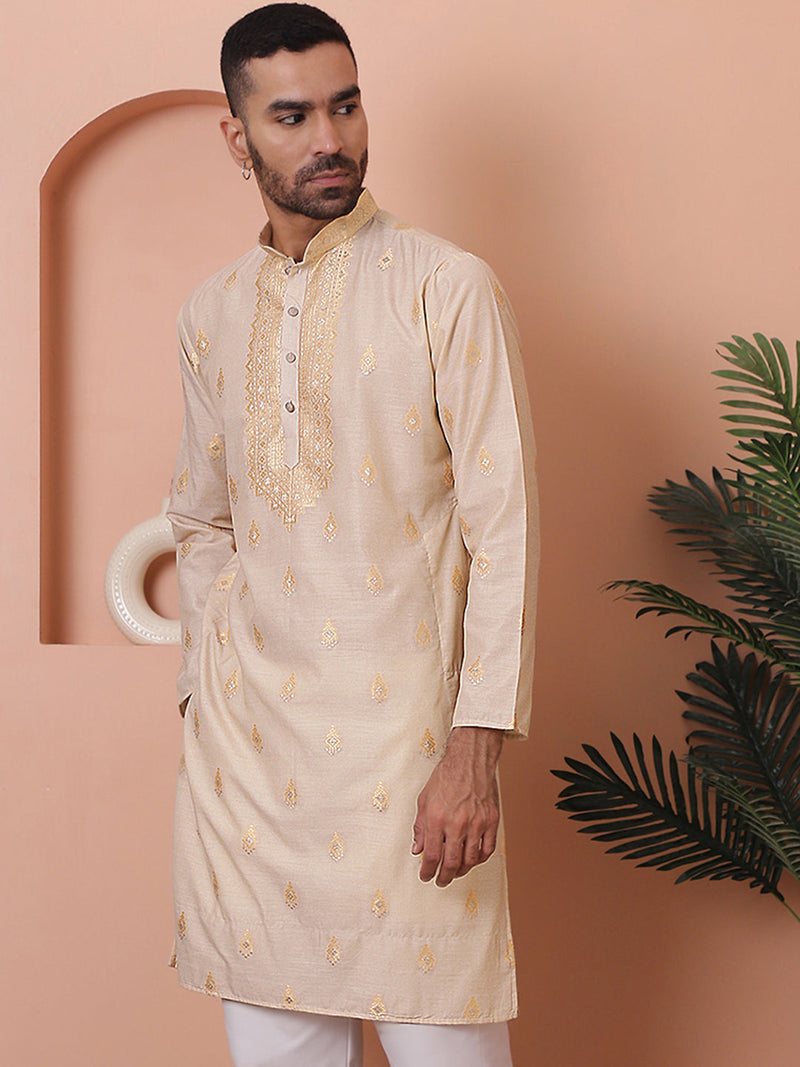 Men's Foil Printed Kurtas