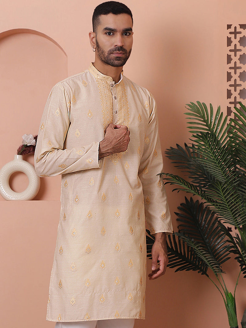 Men's Foil Printed Kurtas