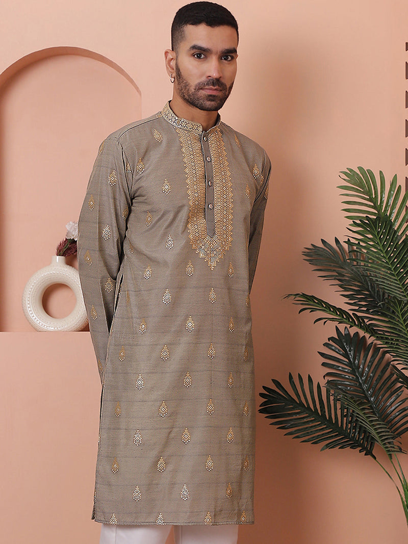 Men's Foil Printed Kurtas