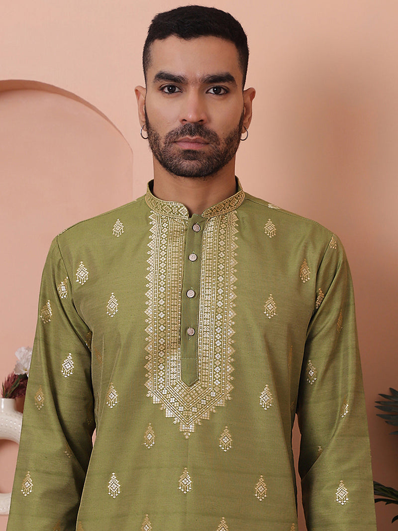 Men's Foil Printed Kurtas