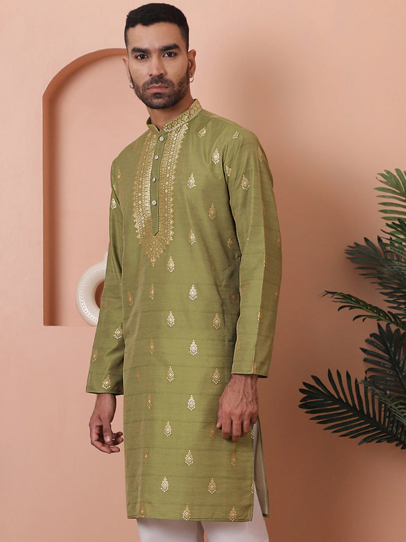 Men's Foil Printed Kurtas