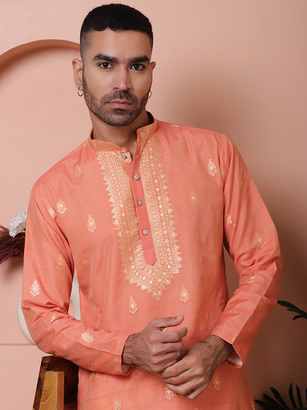 Men's Foil Printed Kurtas