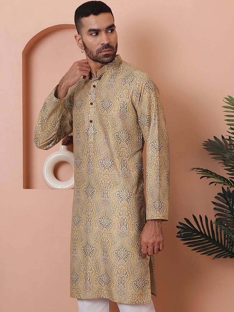 Men Printed Cotton Kurtas