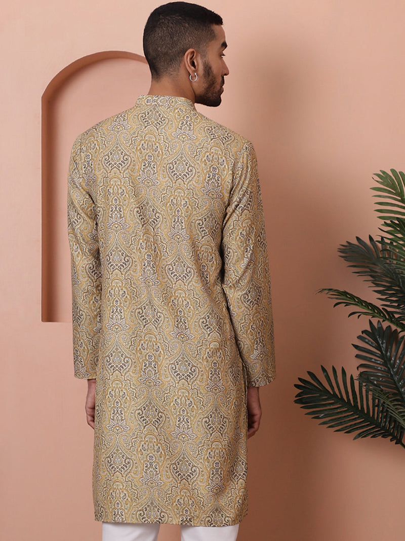 Men Printed Cotton Kurtas