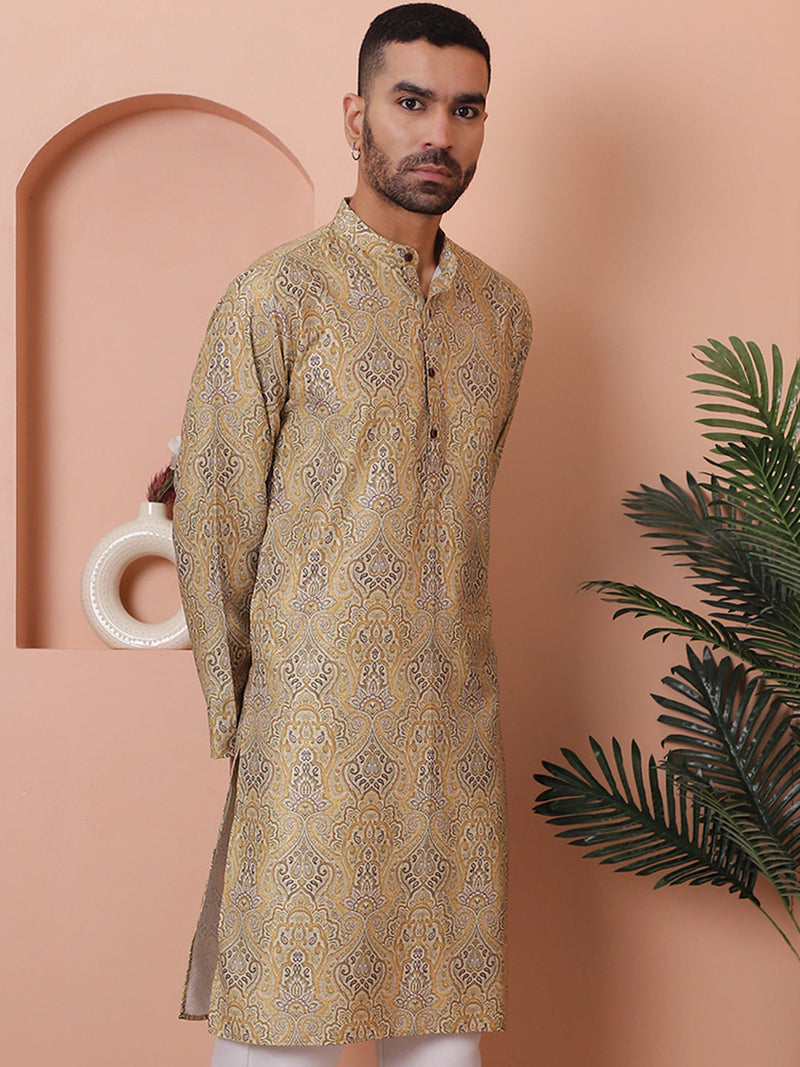 Men Printed Cotton Kurtas