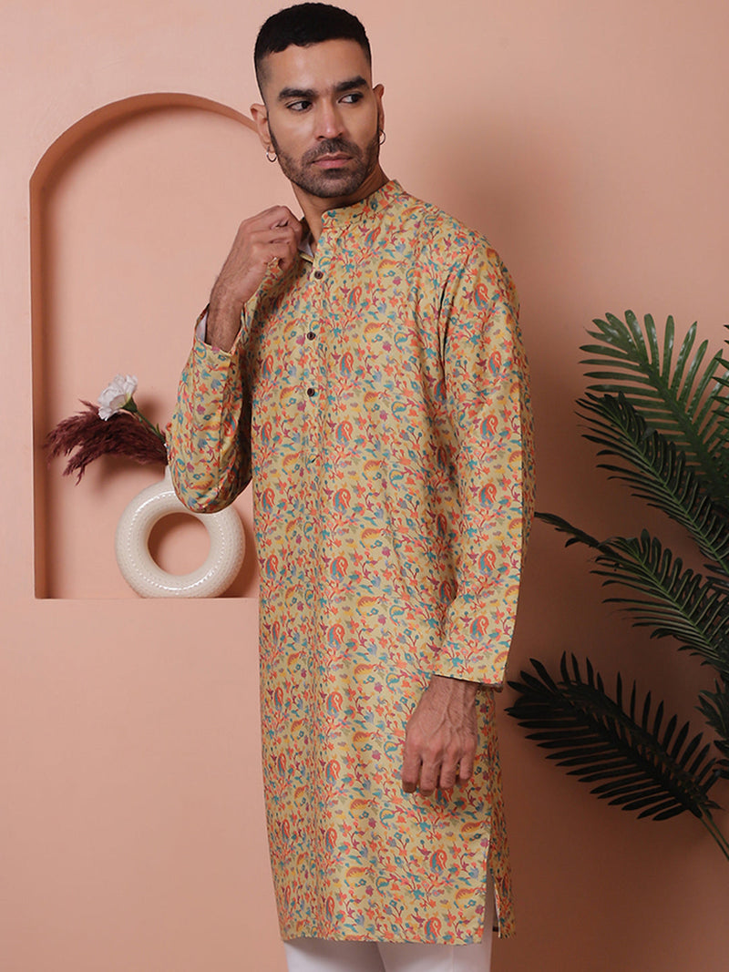 Men Printed Cotton Kurtas