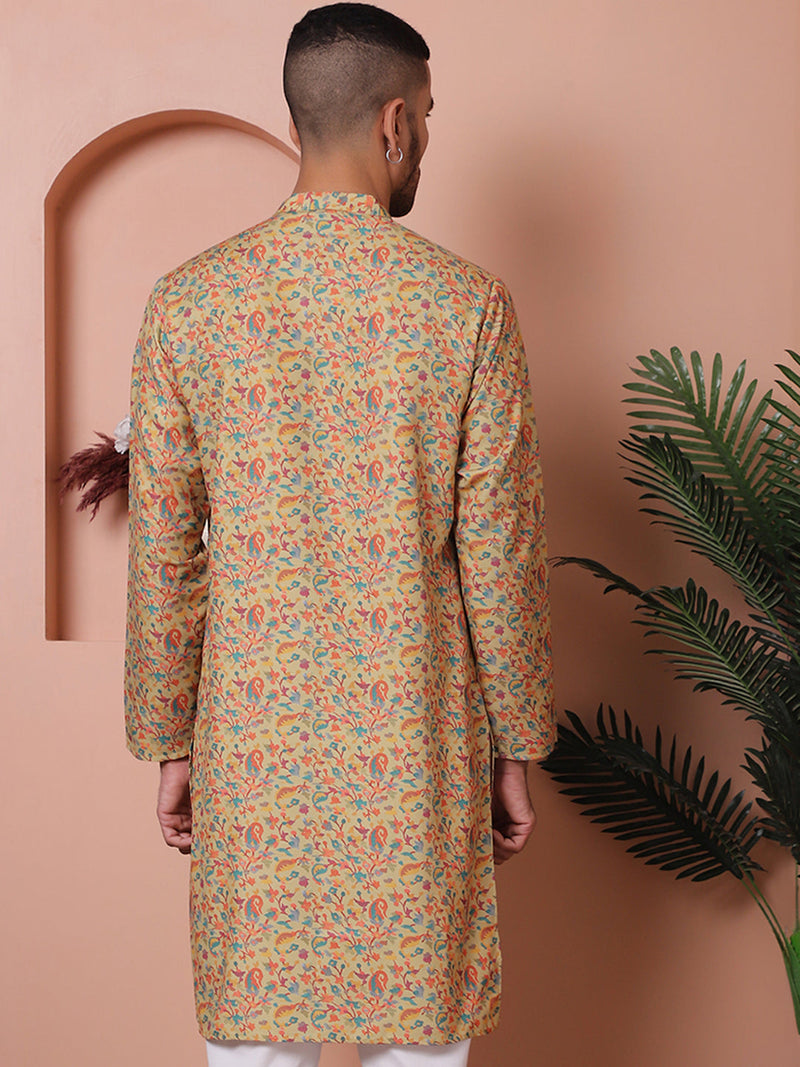 Men Printed Cotton Kurtas